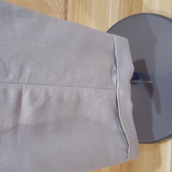 Calvin Klein NWT Khaki Beige Linen Blend Trouser Pants Size 14 - Picture 4 of 12